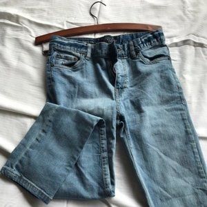 Lucky Brand Authentic Skinny girl's blue denim jeans in size 16.